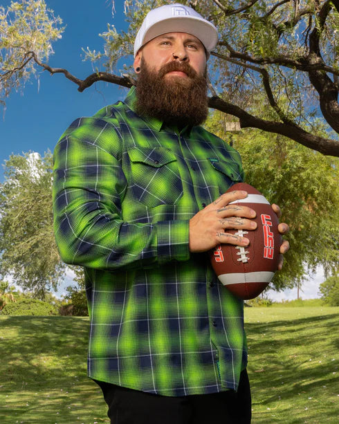 THE LEGION FLANNEL (Blue/Green) | DIXXON