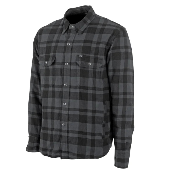 BLACKNINE 2 REINFORCED MOTO SHIRT (Grey/Black) | Speed and Strength