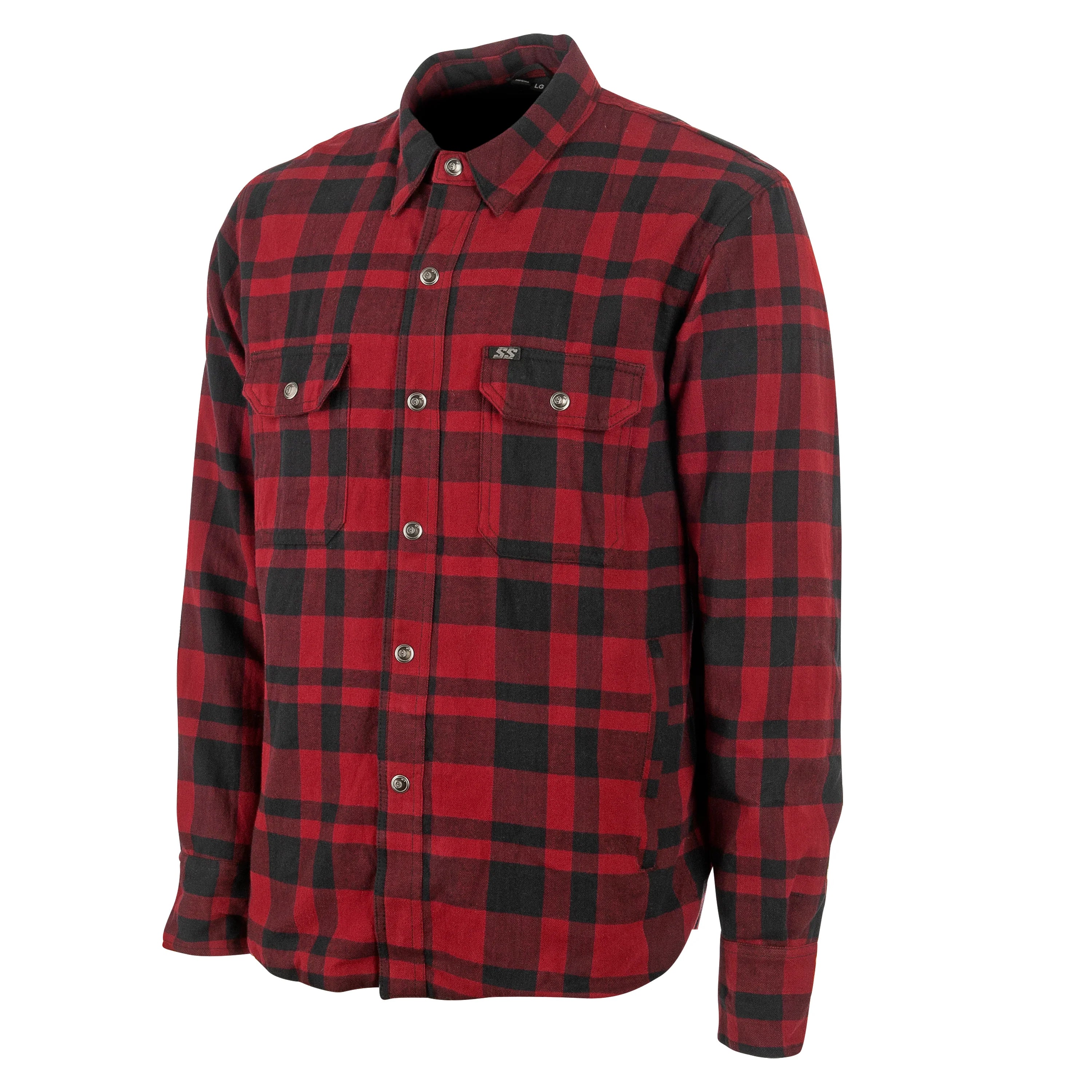 BLACK NINE 2 REINFORCED MOTO SHIRT (Red/Black) | Speed and Strength