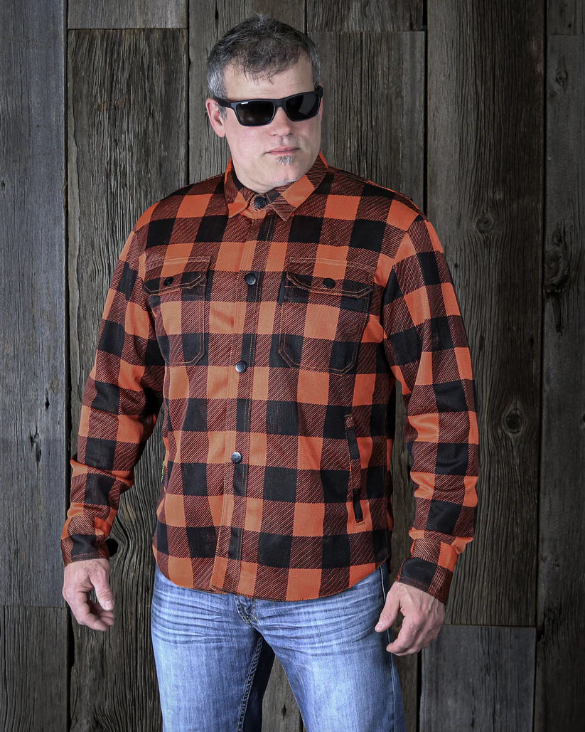 MENSCORNELL MESH MOTO JACKET (Orange) | Helgrade