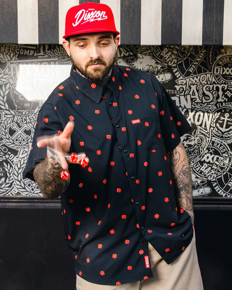MEN'S CEE-LO PARTY SHIRT (Black/Red) | DIXXON