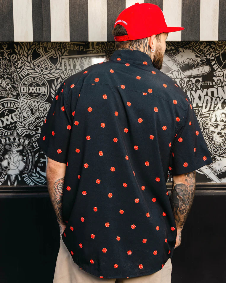 MEN'S CEE-LO PARTY SHIRT (Black/Red) | DIXXON