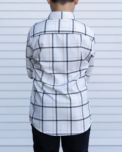 YOUTH GUERA 2.0 FLANNEL (White/Black) | DIXXON