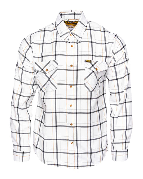 MEN'S GUERA 2.0 FLANNEL (White/Black) | DIXXON