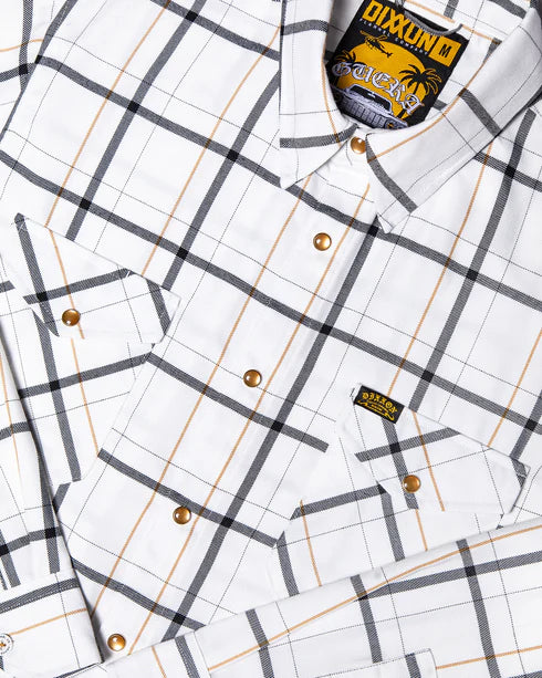 MEN'S GUERA 2.0 FLANNEL (White/Black) | DIXXON