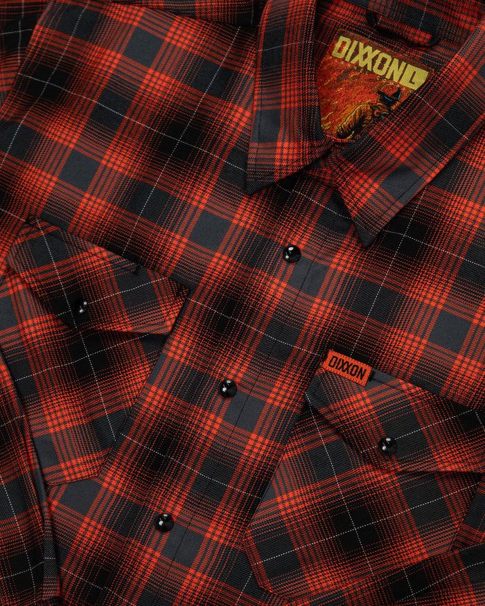 MEN'S THE FLAME FLANNEL (Orange/Black) | DIXXON