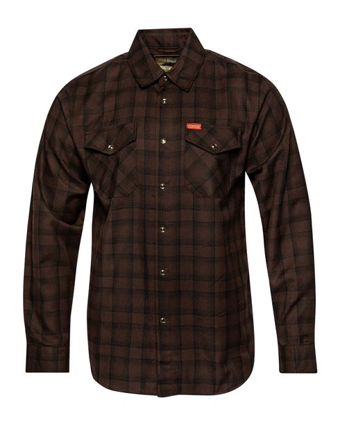 MEN'S TOBACCO FLANNEL (Brown) | DIXXON