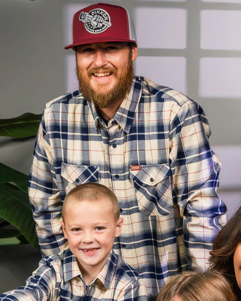 THE PASSION FLANNEL (Blue/White) | DIXXON