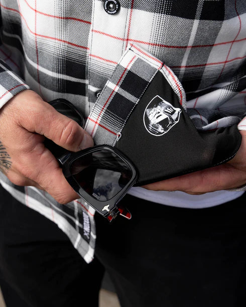 MEN'S SIMPSON FLANNEL (Black/White) | DIXXON