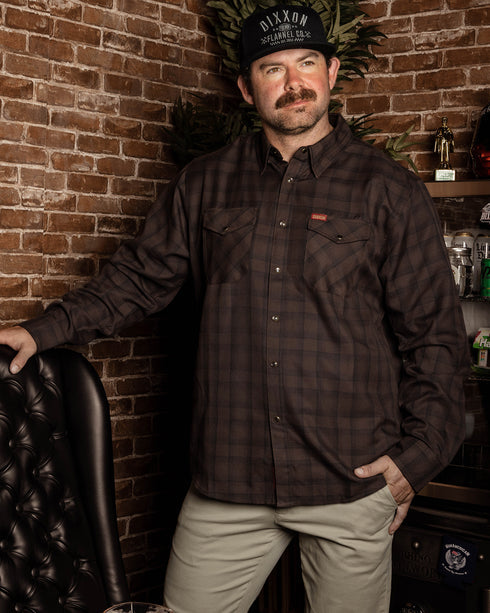 MEN'S TOBACCO FLANNEL (Brown) | DIXXON