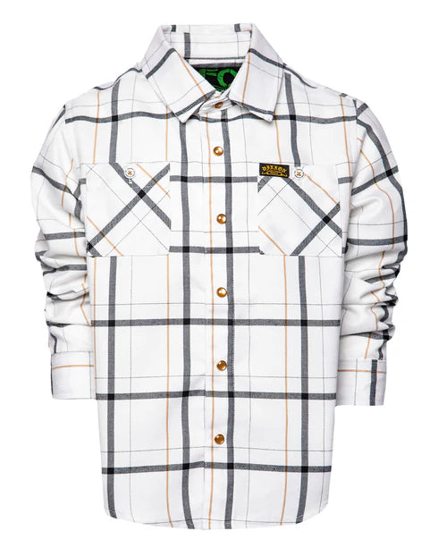 YOUTH GUERA 2.0 FLANNEL (White/Black) | DIXXON