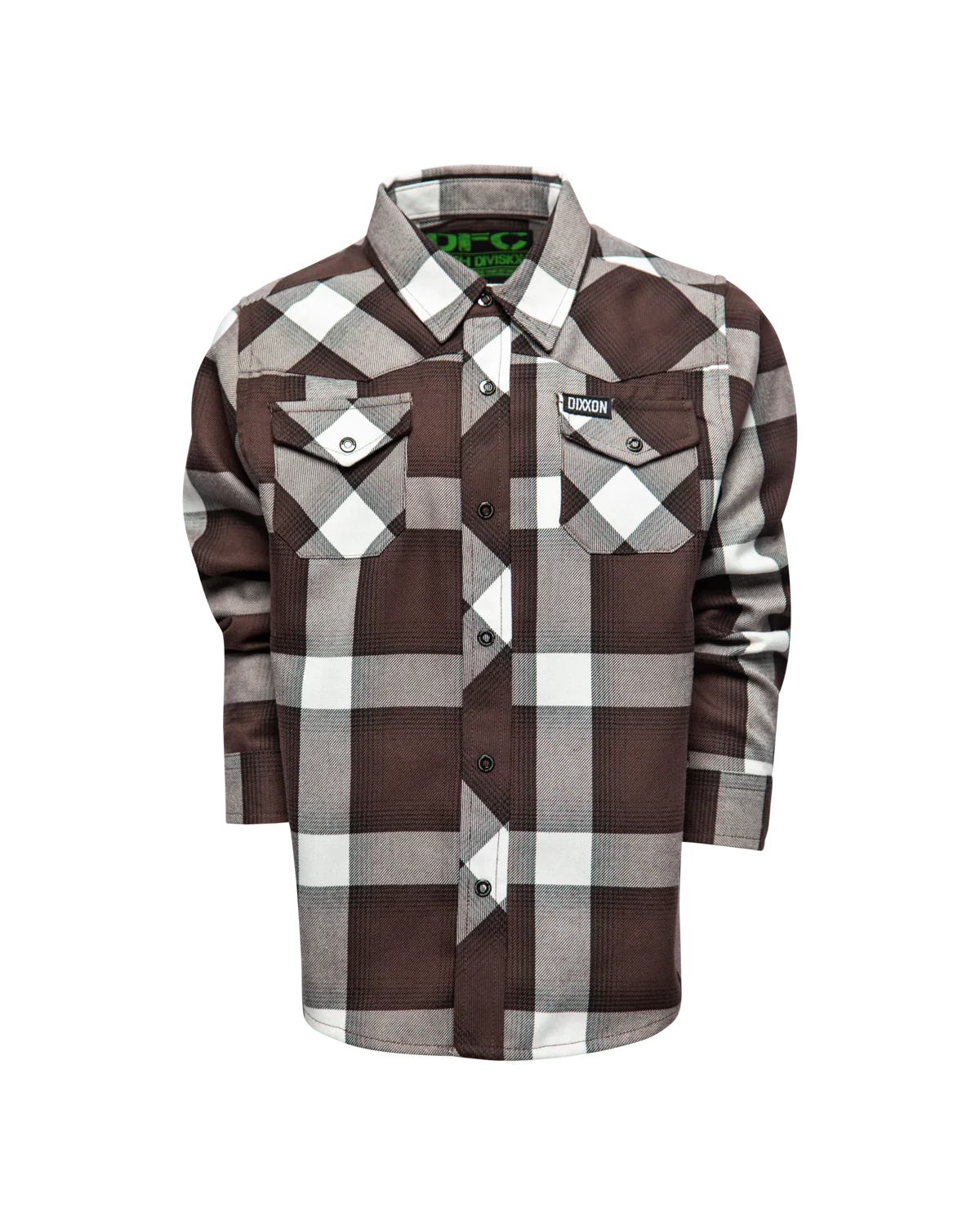 YOUTH ROUGHRIDER FLANNEL (Brown/White) | DIXXON