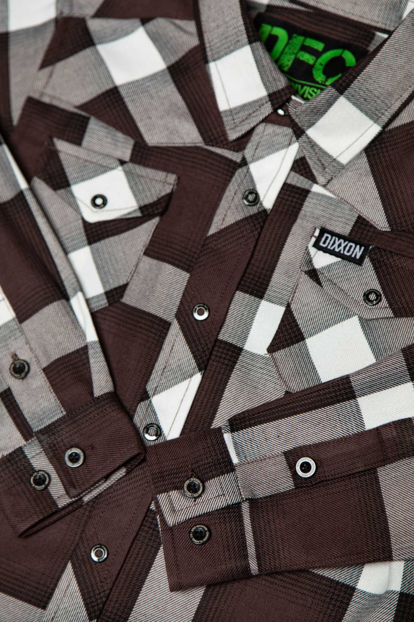 YOUTH ROUGHRIDER FLANNEL (Brown/White) | DIXXON