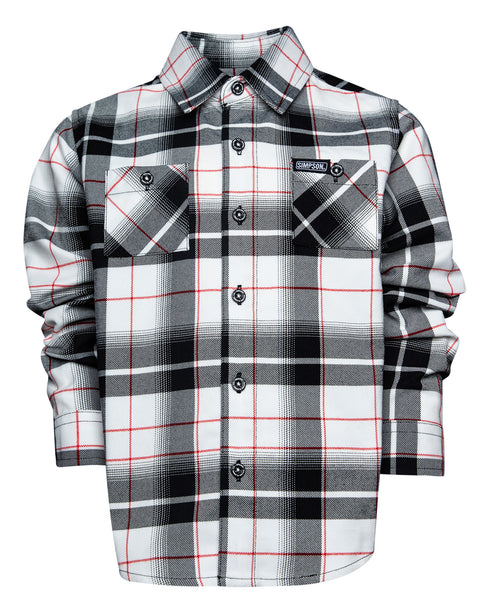 YOUTH SIMPSON FLANNEL (Black/White) | DIXXON