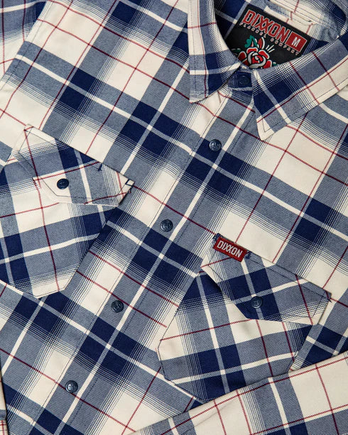 THE PASSION FLANNEL (Blue/White) | DIXXON