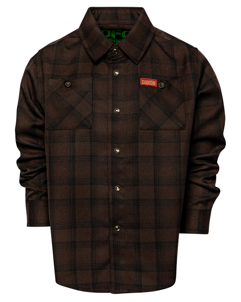 YOUTH TOBACCO FLANNEL (Brown) | DIXXON