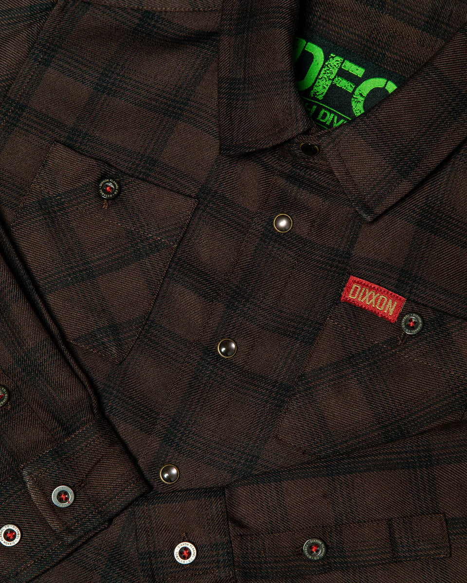 YOUTH TOBACCO FLANNEL (Brown) | DIXXON