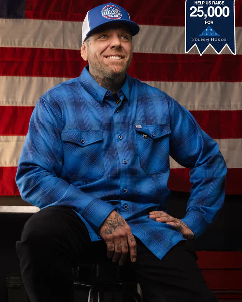FOLDS OF HONOR FLANNEL (Blue) | DIXXON