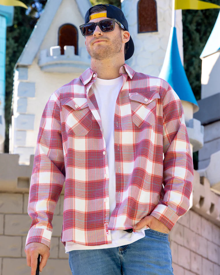MEN'S HAPPY LAND FLANNEL (Red/White) | DIXXON