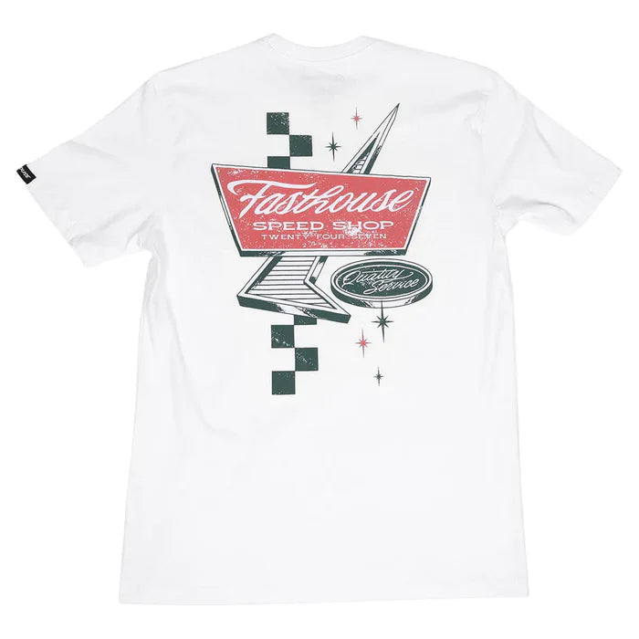 DRIVE IN SS TEE (WHITE) | FASTHOUSE