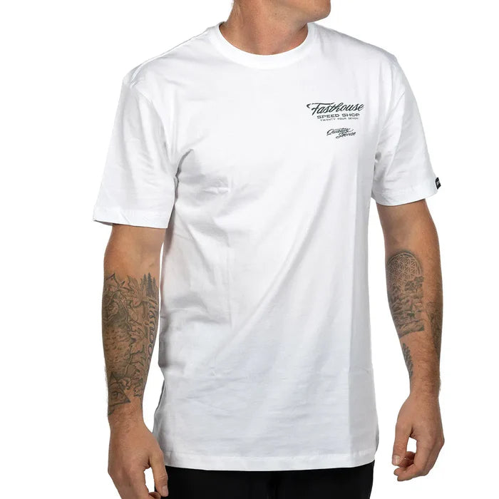 DRIVE IN SS TEE (WHITE) | FASTHOUSE