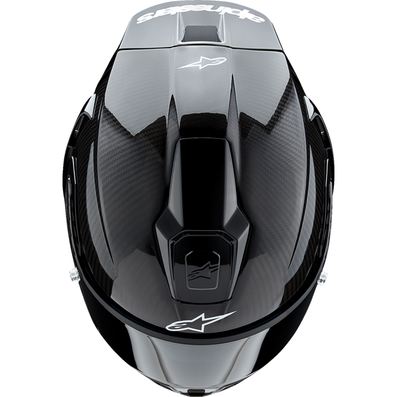 S-R10 SOLID CARBON HELMET (Glossy Black Carbon) | ALPINESTARS