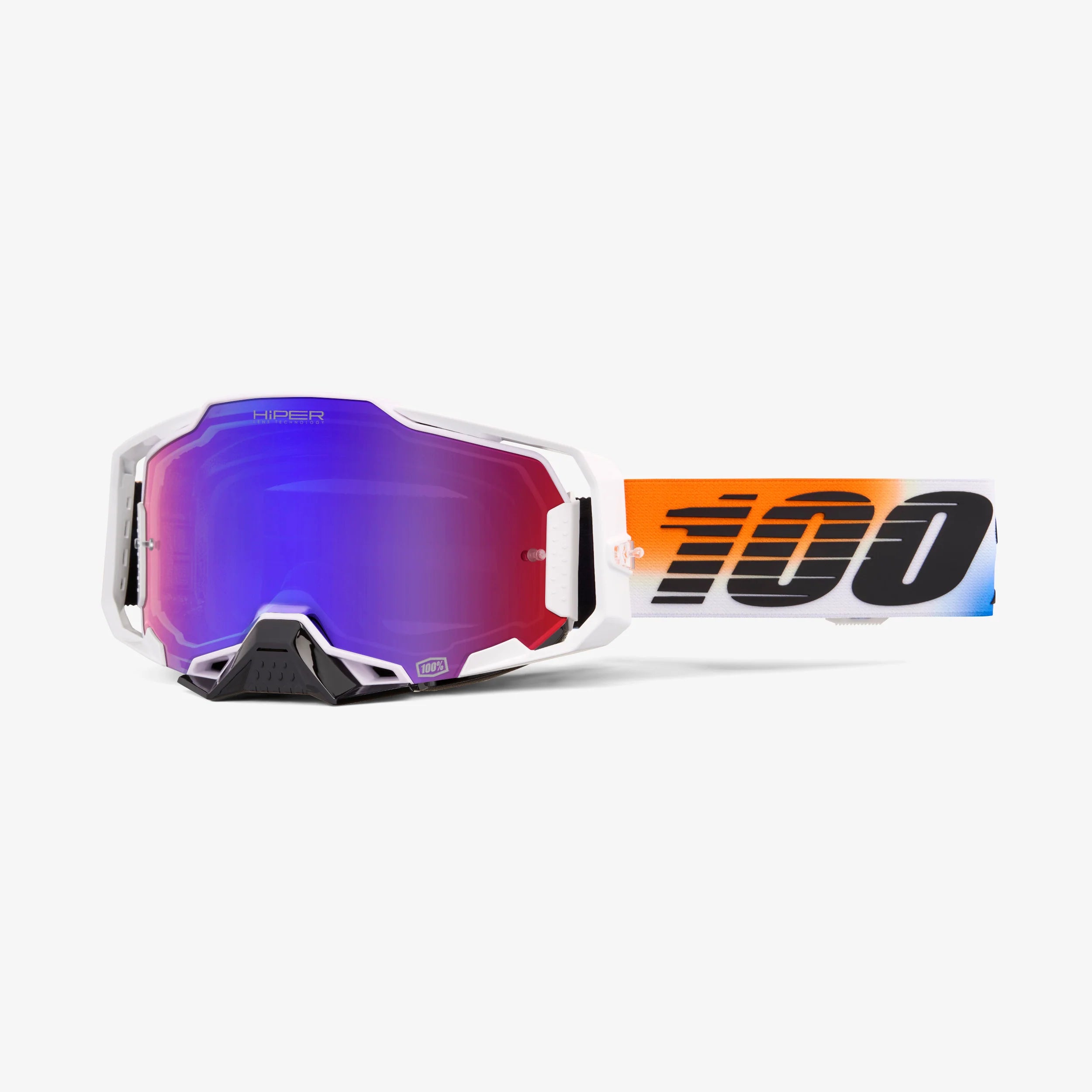 100% AMERGA HIPER GOGGLE (UNITED-MIRROR RED/BLUE LENS)