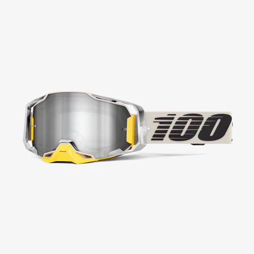 100% ARMEGA GOGGLE | VIGGO - MIRROR SILVER FLASH LENS