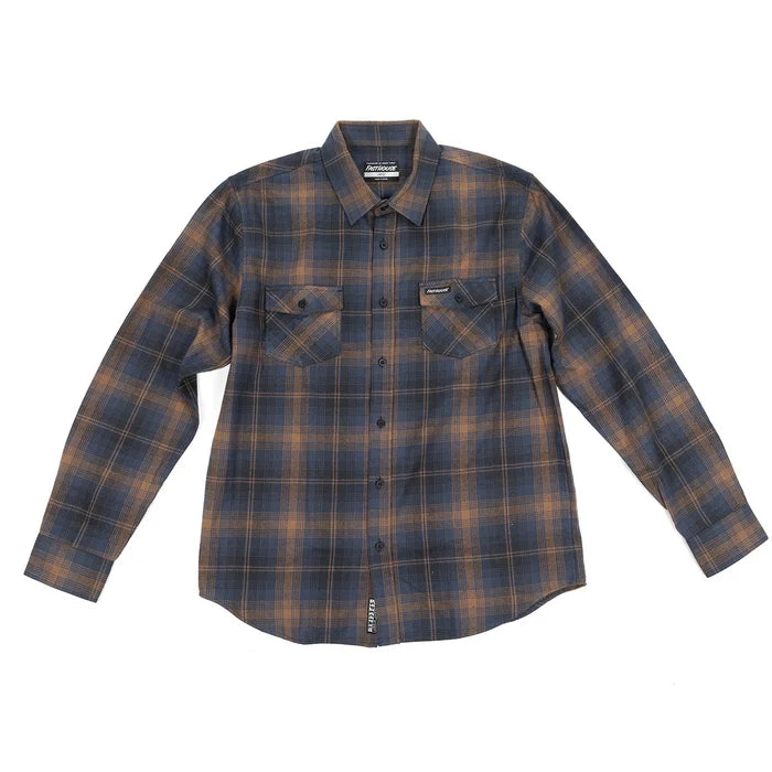 SATURDAY NIGHT SPEC FLANNEL (NAVY-BROWN) | FASTHOUSE