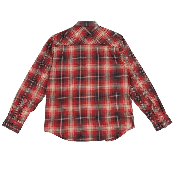 SATURDAY NIGHT SPEC FLANNEL (RED-BLACK) | FASHTOUSE