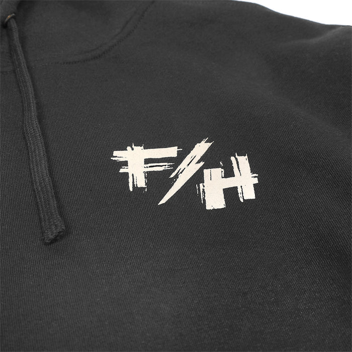 FRAY HOODED PULLOVER (Black) |