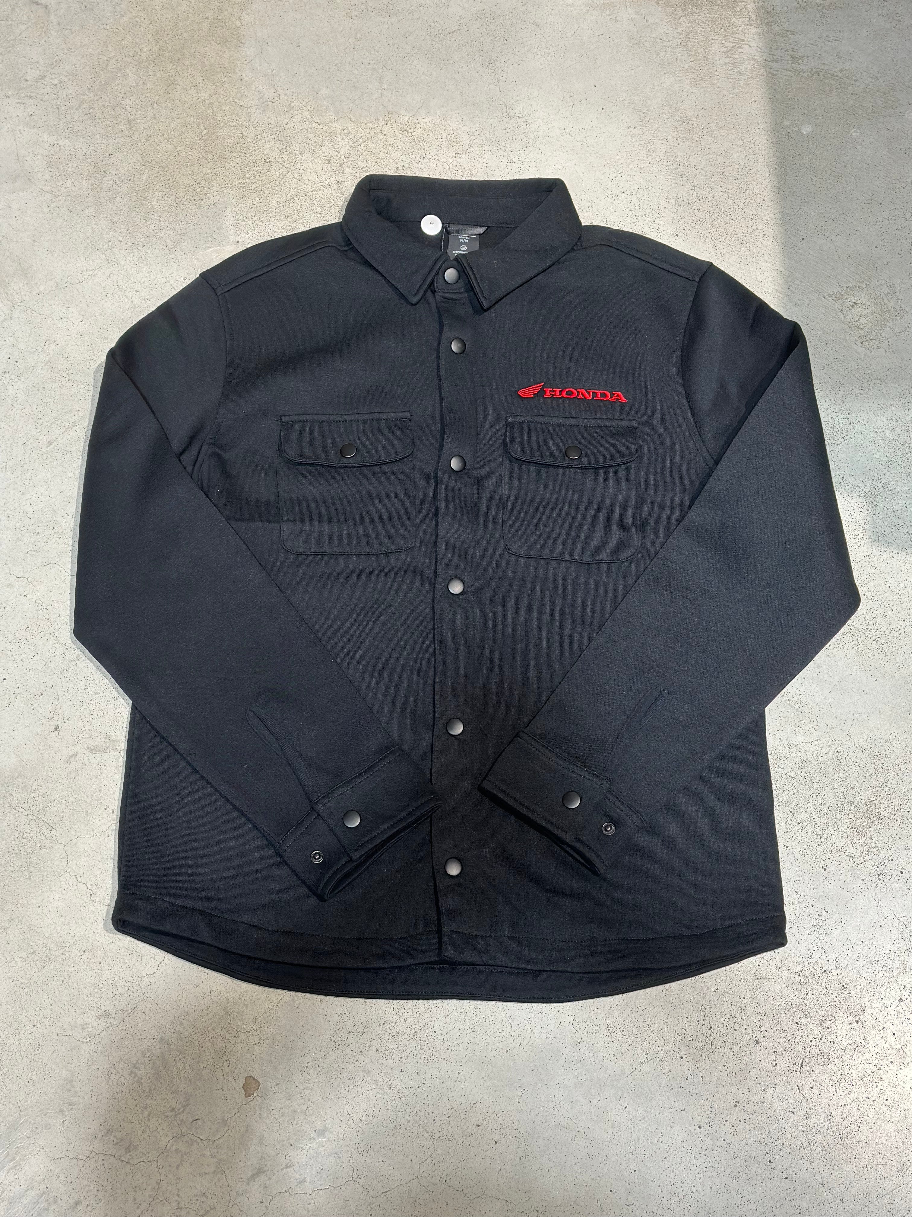 MONASCHEE FLEECE SHACKET (Black) | HONDA