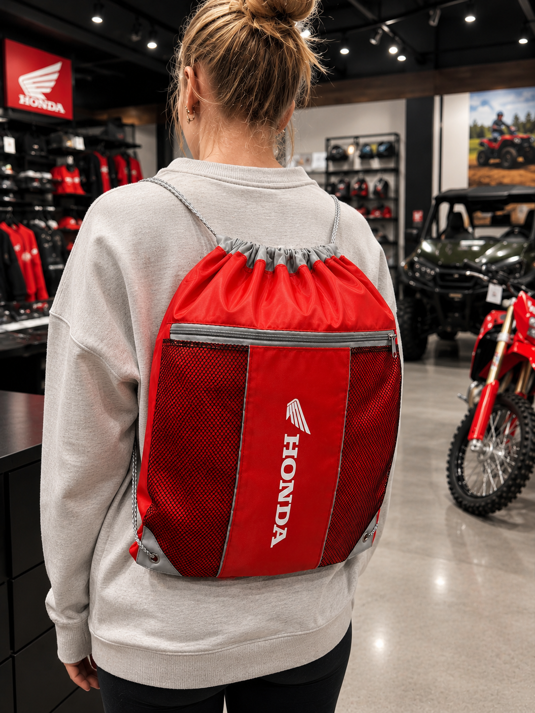 WOVEN DRAWSTRING BAG | HONDA