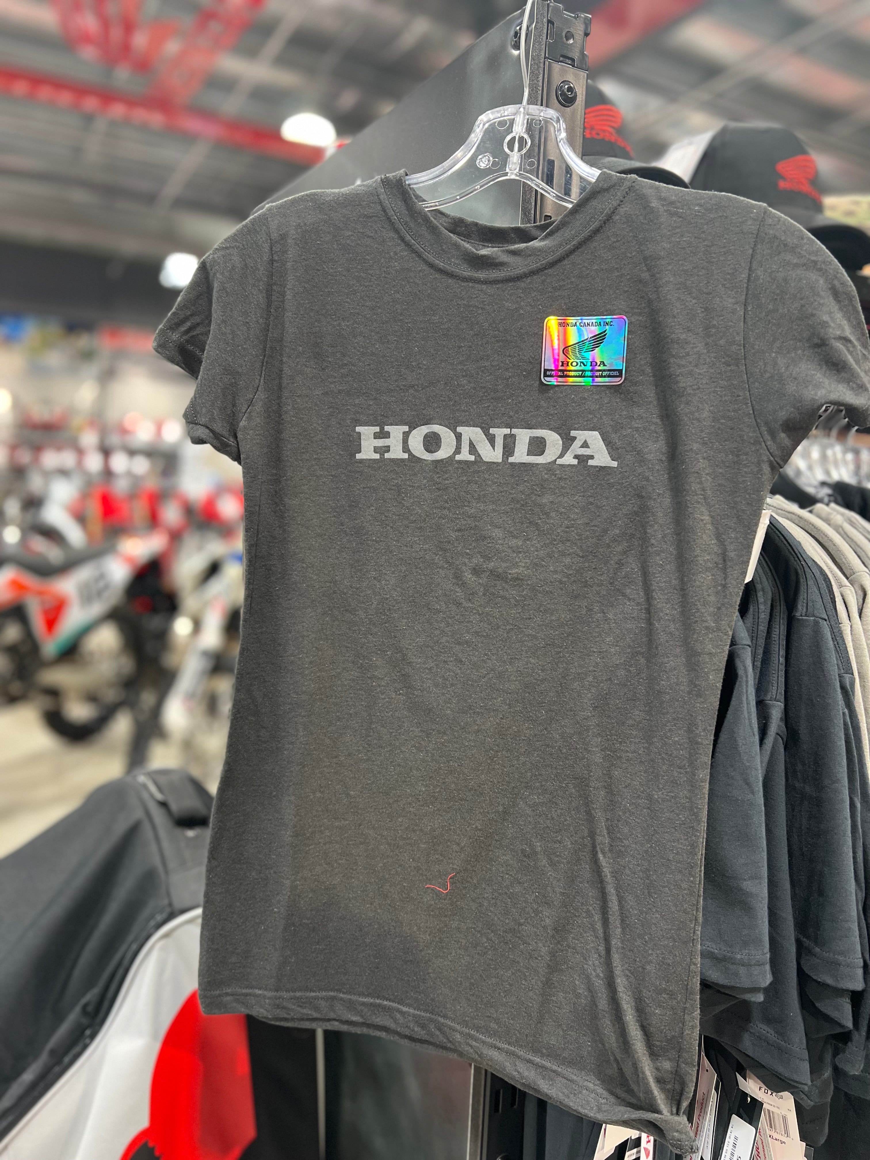 LADIES DELUXE BLEND T-SHIRT (Charcoal) | Honda