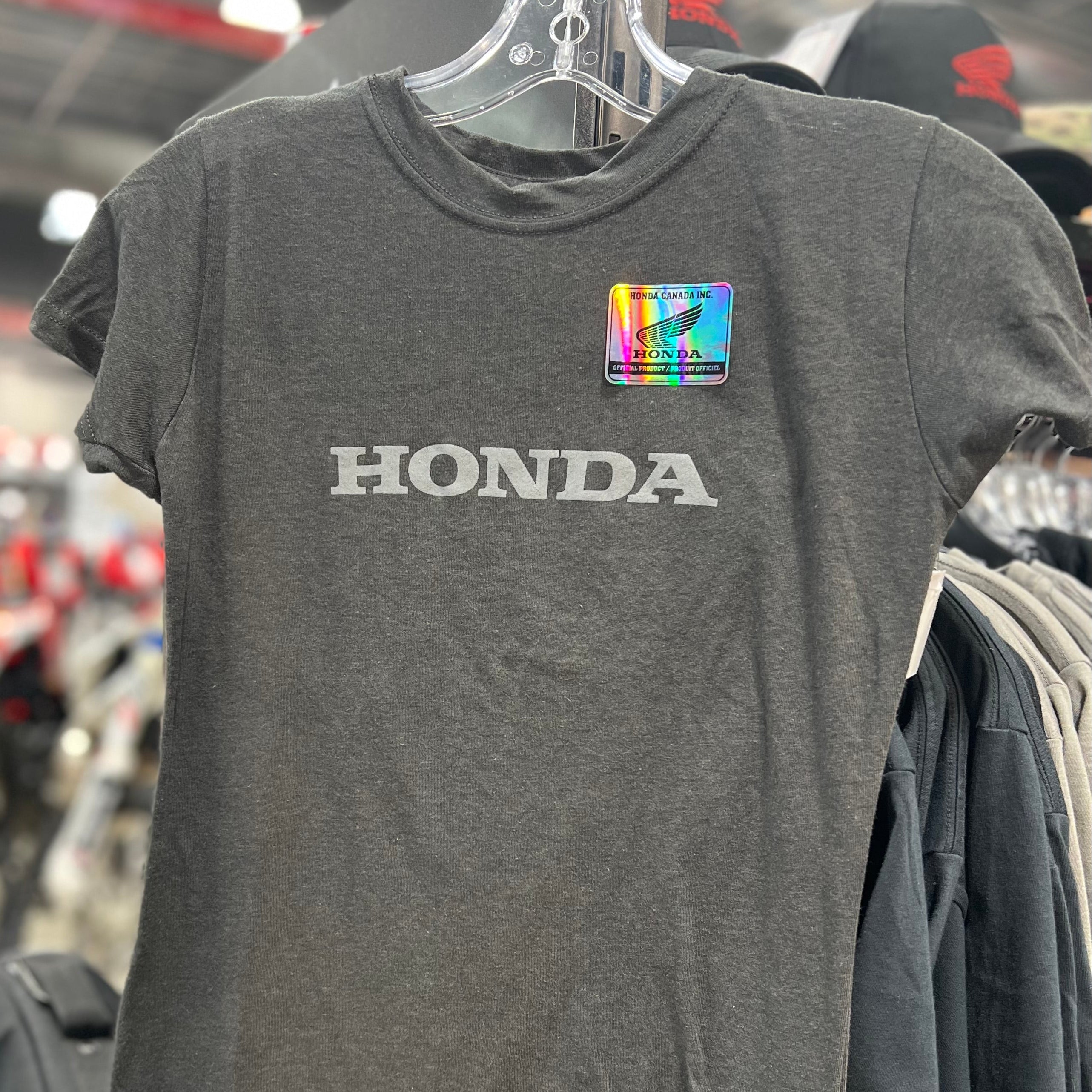 LADIES DELUXE BLEND T-SHIRT (Charcoal) | Honda