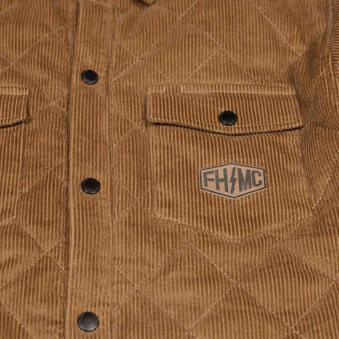 JAWBONE QUILTED SHACKET (CAMEL) | FASTHOUSE