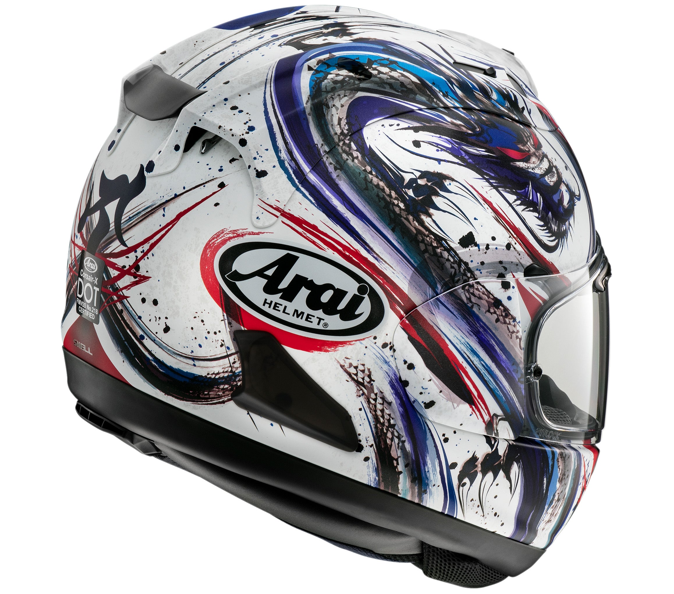 CORSAIR-X FULL FACE HELMET (Kiyonari-Blue/Red) | Arai