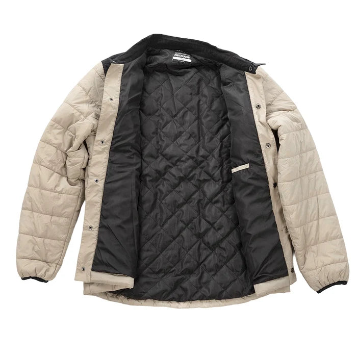 MEN'S LOGAN PUFFER JACKET (GREIGE/BLACK) | FASTHOUSE
