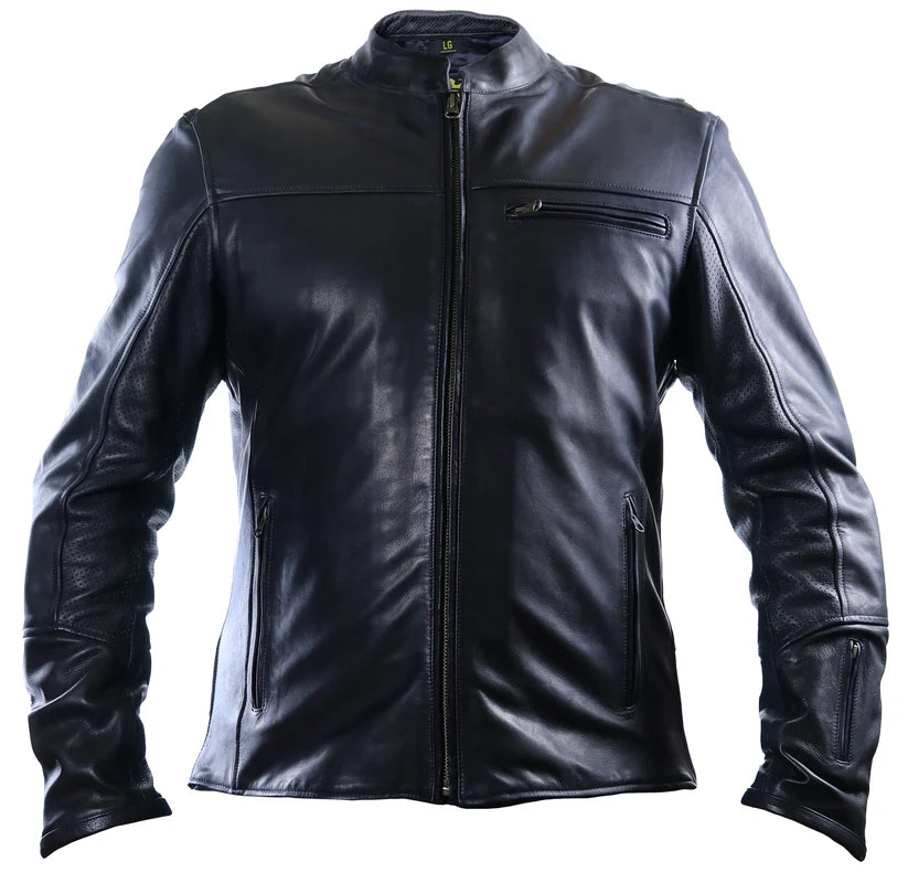 MEN'S MADSEN LEATHER JACKET (Black) | Helgrade