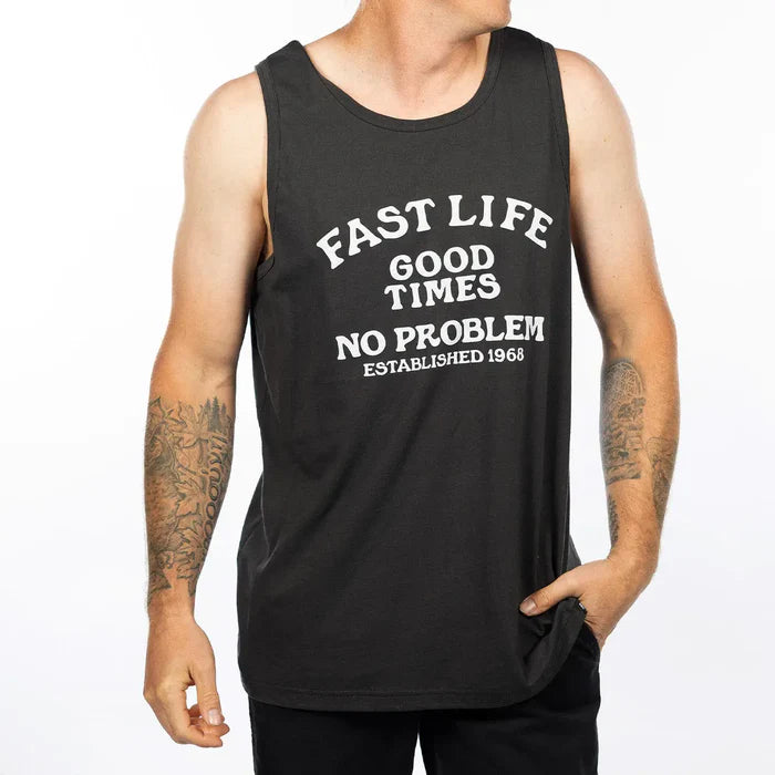 NO PROBLEM TANK (GRAPHITE BLACK) | FASTHOUSE
