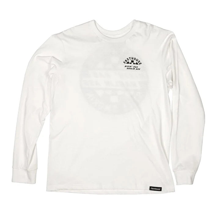 MEN'S OIL BURNER LS TEE (WHITE) | FASTHOUSE