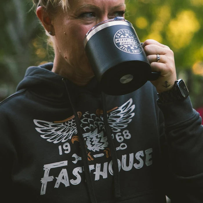 OIL BURNER INSULATED TRAVEL MUG (BLACK) | FASTHOUSE