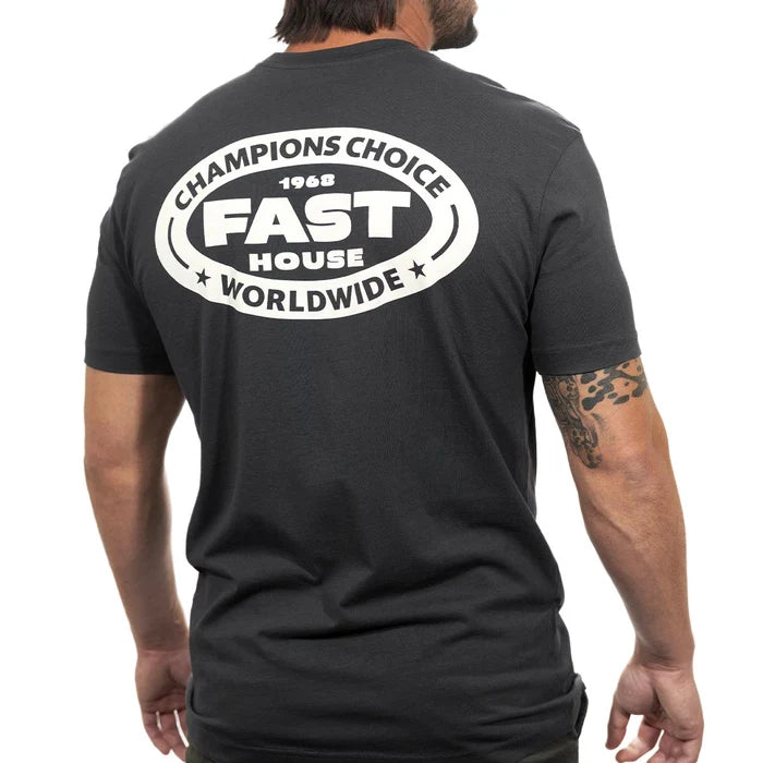 MEN'S PETROL SS TEE (GRAPHITE BLACK) | FASTHOUSE