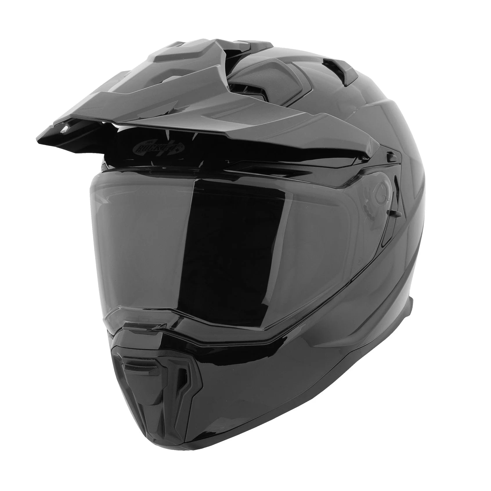 RKT 400-SERIES SOLID FULL FACE ADVENTURE HELMET(Black) | Joe Rocket