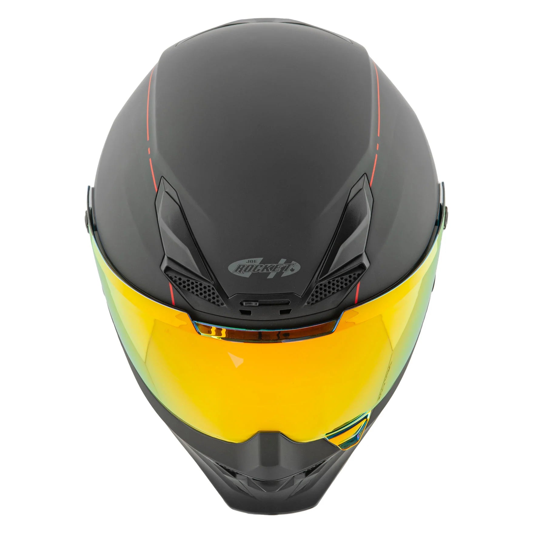 RKT 240 SERIES FULL FACE HELMET (Matte Black/Red) | Joe Rocket