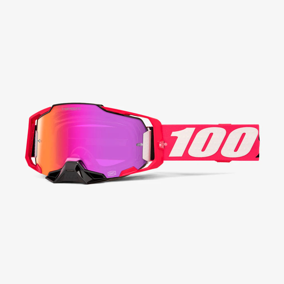 100% ARMEGA HIPER GOGGLE KLOUG - MIRROR DARK RED LENS