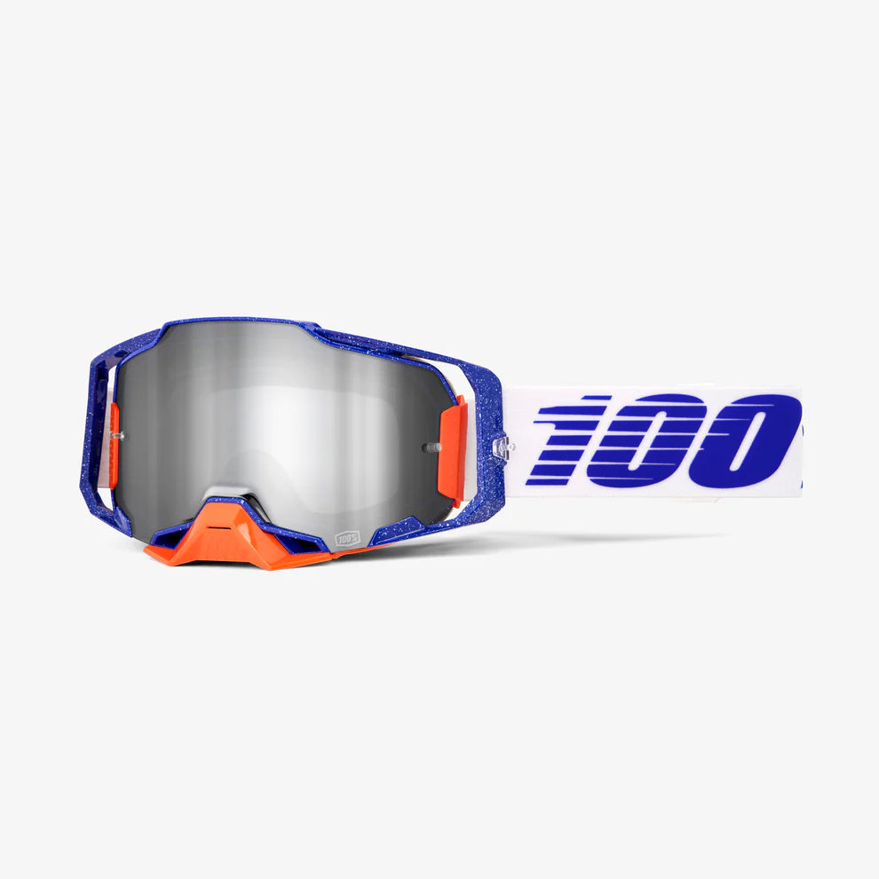 100% AMERGA GOGGLE (LAVINGGAAD-MIRROR SILVER FLASH LENS)