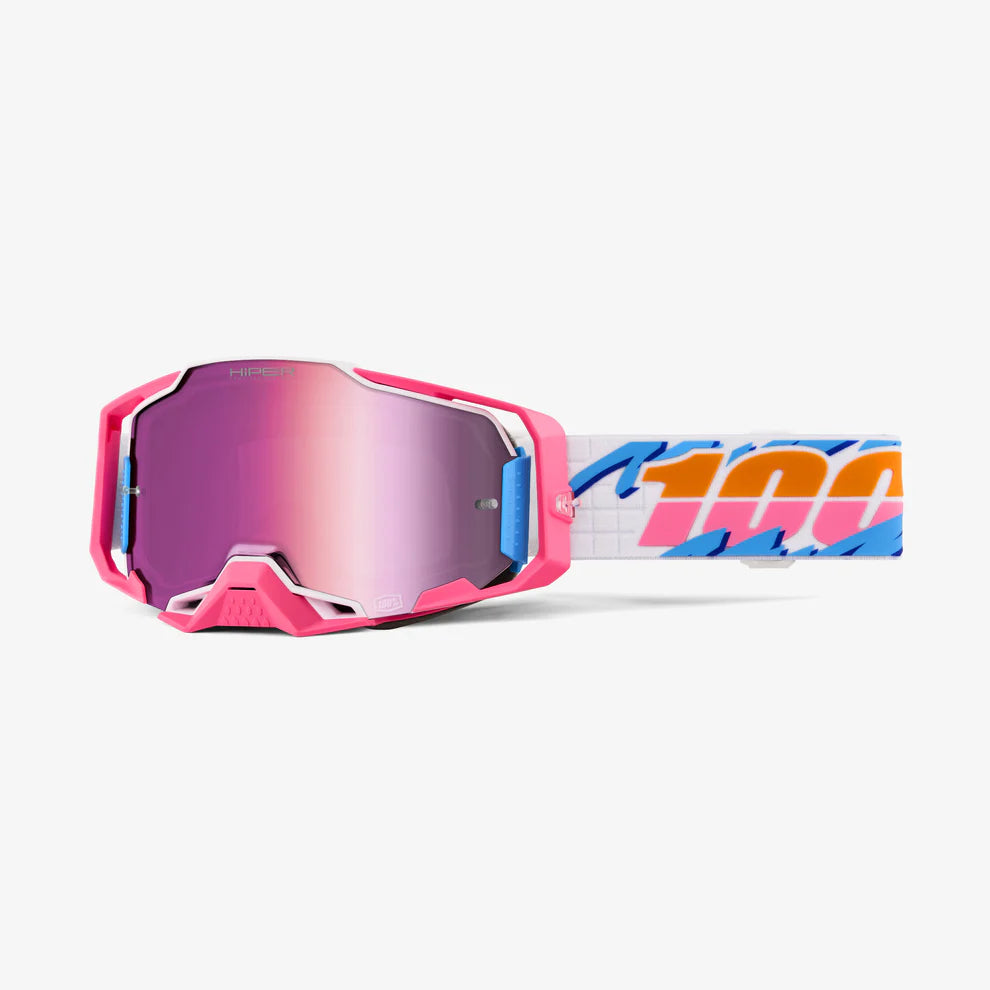 100% ARMEGA HIPER GOGGLE | LEFREAK - PINK MIRROR LENS