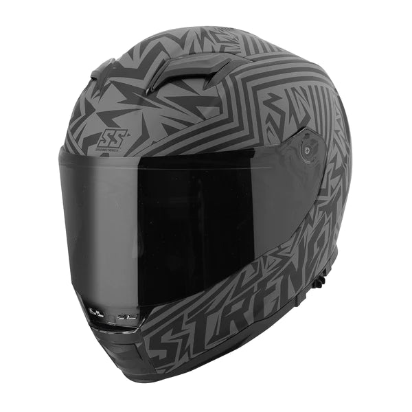 ADULT SS1650 LUNATIC FRINGE FULL FACE HELMET (White/Black) | Speed and Strength