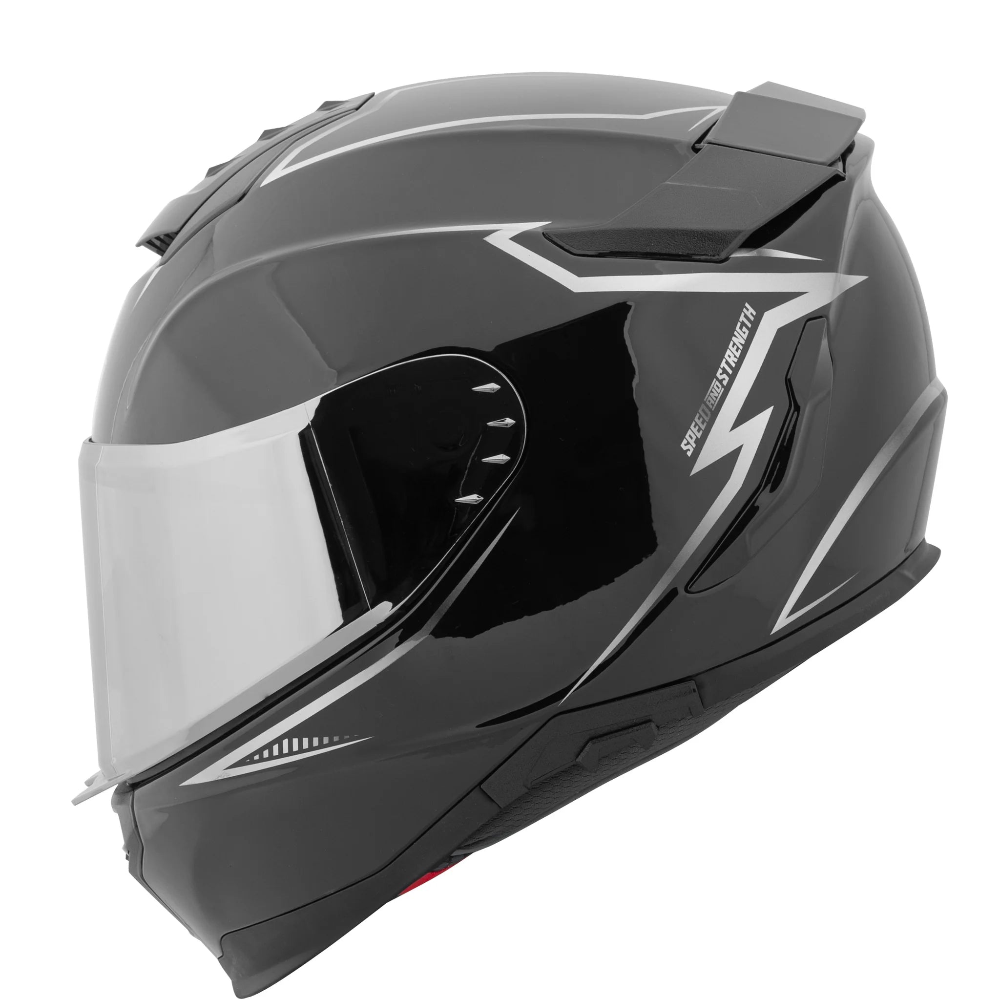 SS1660 CRUISE MISSILE FULL FACE HELMET (Gloss Silver) | SPEED & STRENGTH